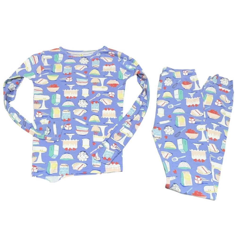 Carters Girls Sweet Treats Long Sleeve Pajamas Shirt & Pant Set Size 12 FLAWED